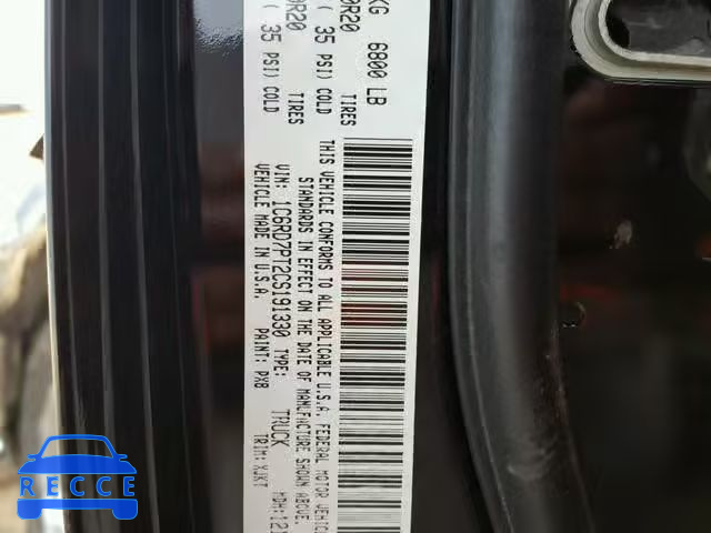 2012 DODGE RAM 1500 L 1C6RD7PT2CS191330 image 9