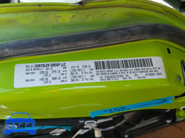 2012 JEEP WRANGLER R 1C4BJWCG0CL281835 image 9
