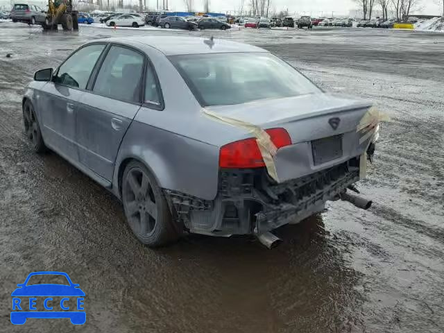 2008 AUDI A4 S-LINE WAUEF68E38A055200 image 2