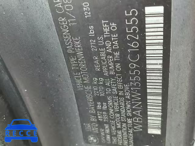 2009 BMW 535 I WBANW13559C162555 image 9