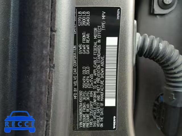 2010 VOLVO XC70 3.2 YV4982BZ8A1092992 image 9