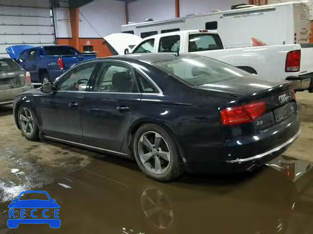 2013 AUDI A8 QUATTRO WAUAGAFD7DN019697 image 2