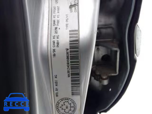 1999 AUDI A8 QUATTRO WAUBG34D0XN002070 image 8