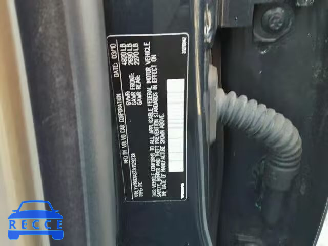 2010 VOLVO S80 3.2 YV1982AS7A1129239 image 9