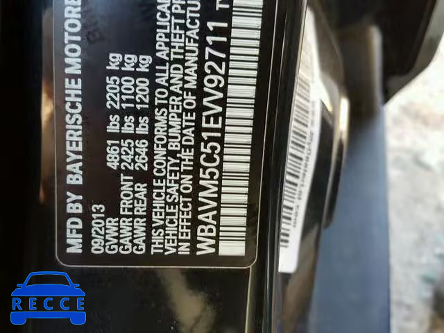 2014 BMW X1 XDRIVE3 WBAVM5C51EVV92711 image 9