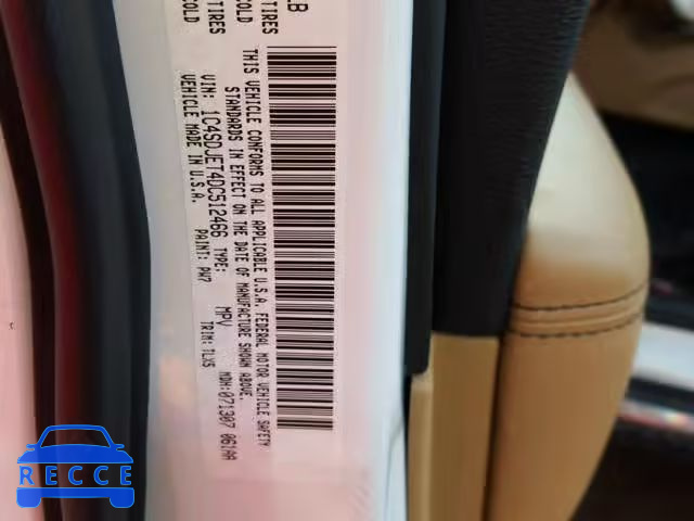 2013 DODGE DURANGO CI 1C4SDJET4DC512466 Bild 9