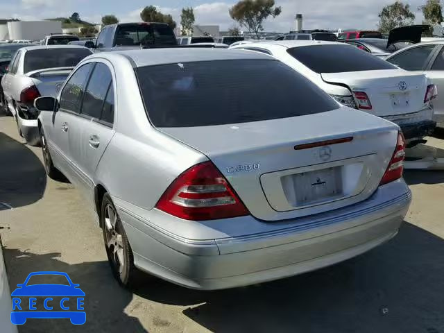 2007 MERCEDES-BENZ C 280 WDBRF54H57A927601 image 2