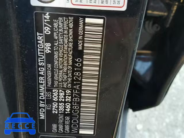 2015 MERCEDES-BENZ S 550 4MAT WDDUG8FB7FA128166 Bild 9