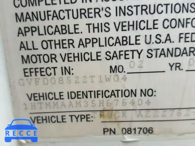 2005 INTERNATIONAL 4000 4300 1HTMMAAM35H676404 image 9