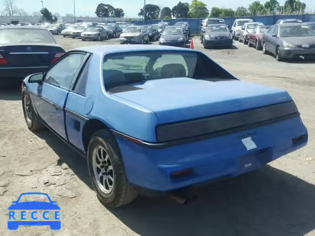 1987 PONTIAC FIERO 1G2PE11RXHP230171 image 2