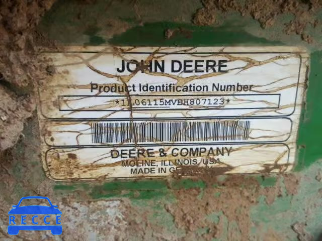 2014 JOHN DEERE TRACTOR 1L06115MVEH807123 зображення 9