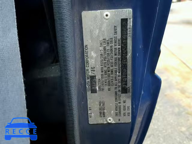 1987 TOYOTA PICKUP RN6 JT4RN63R9H5019862 image 9