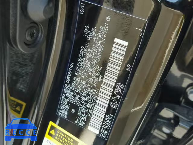 2012 LEXUS RX 450 JTJBC1BA2C2427911 image 9