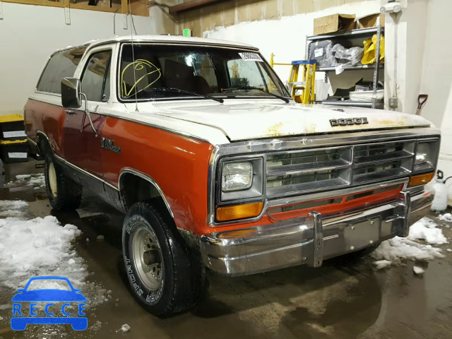 1986 DODGE RAMCHARGER 3B4HW12WXGM619508 зображення 0