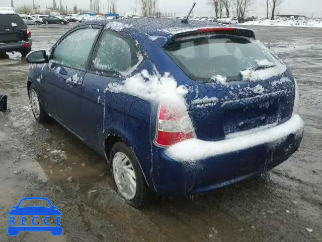 2007 HYUNDAI ACCENT BAS KMHCN35C77U054462 image 2