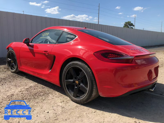 2016 PORSCHE CAYMAN WP0AA2A84GK170443 зображення 2