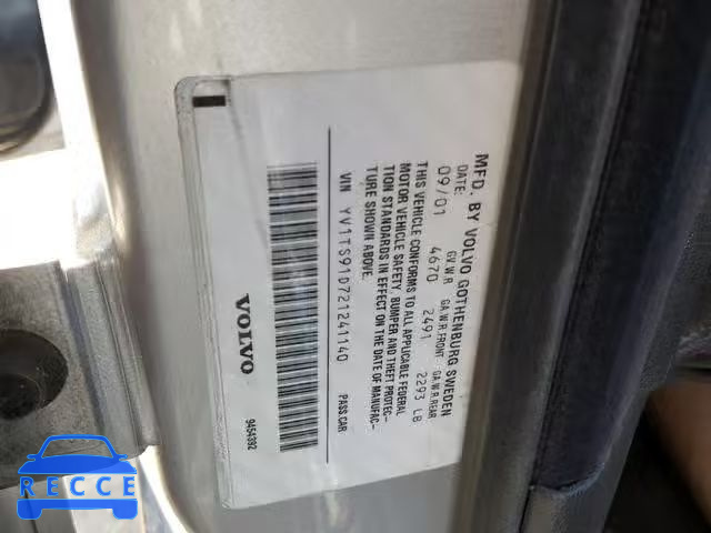 2002 VOLVO S80 T6 TUR YV1TS91D721241140 image 9