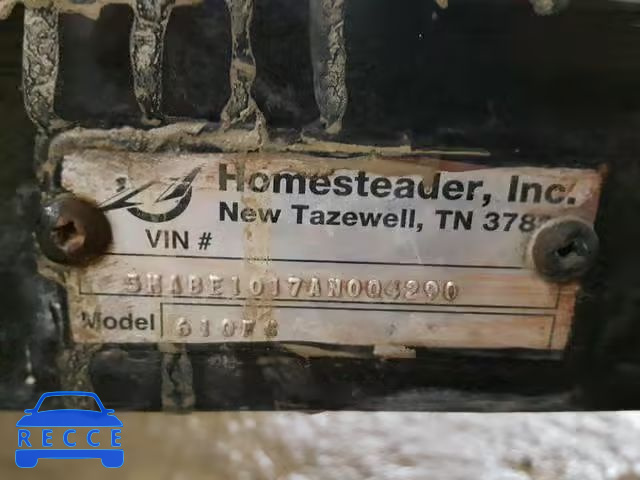 2010 HOME TRAILER 5HABE1017AN004290 image 9