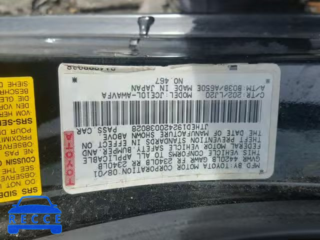 2002 LEXUS IS 300 SPO JTHED192420038028 image 9