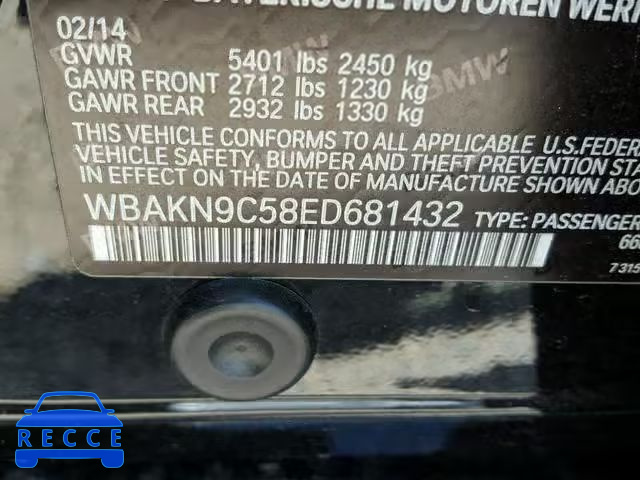 2014 BMW 550 I WBAKN9C58ED681432 image 9