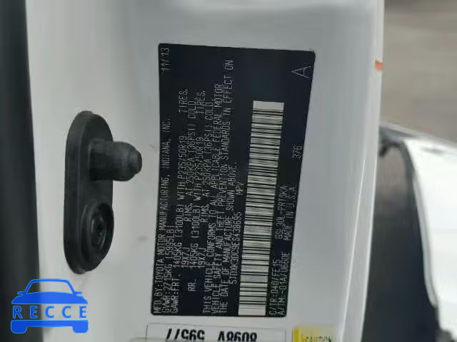 2014 TOYOTA SIENNA SPORT 5TDXK3DC9ES438695 image 9
