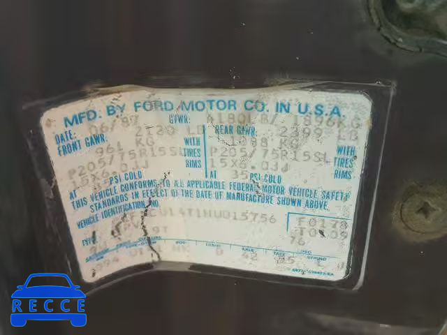 1987 FORD BRONCO II 1FMCU14T1HUD15756 image 9