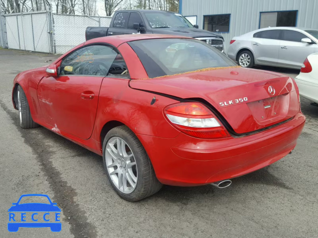 2008 MERCEDES-BENZ SLK 350 WDBWK56F98F183080 image 2