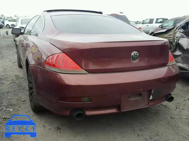 2004 BMW 645 CI AUT WBAEH73454B189015 image 2