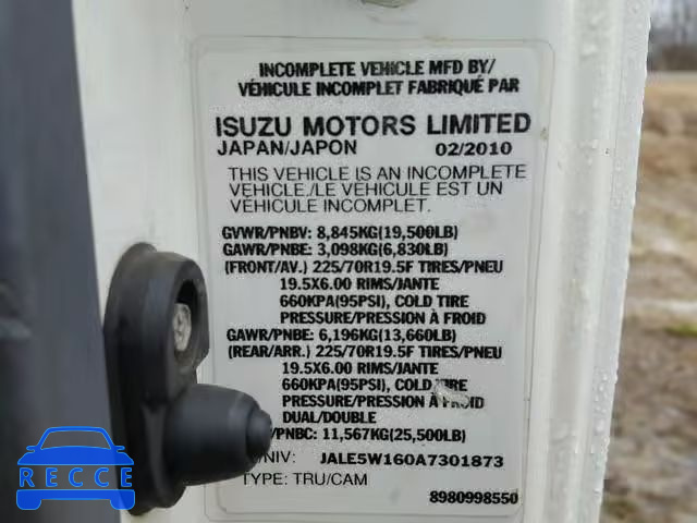 2010 ISUZU NRR JALE5W160A7301873 зображення 9