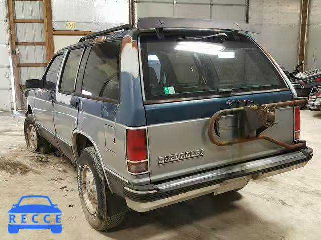 1991 CHEVROLET BLAZER S10 1GNDT13Z3M2164160 image 2