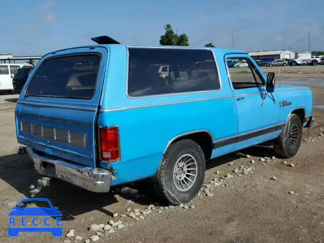 1987 DODGE RAMCHARGER 3B4GD12TXHM729161 зображення 3