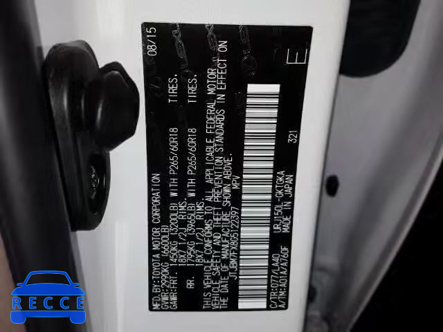2016 LEXUS GX BASE JTJBM7FX8G5122397 image 9