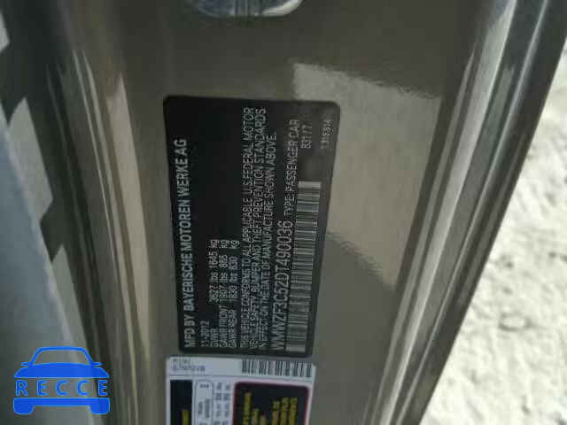 2013 MINI COOPER CLU WMWZF3C52DT490036 image 9