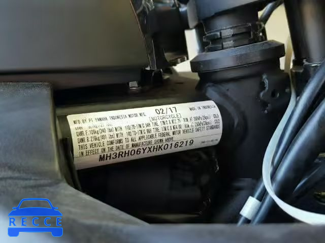 2017 YAMAHA YZFR3 MH3RH06YXHK016219 image 9