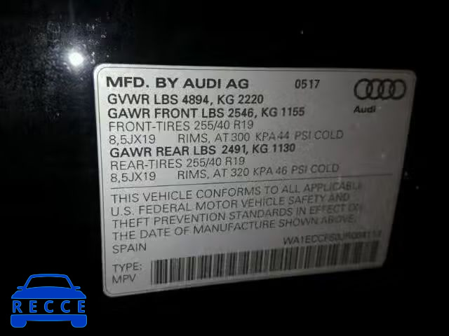 2018 AUDI Q3 PREMIUM WA1ECCFS0JR004113 image 9