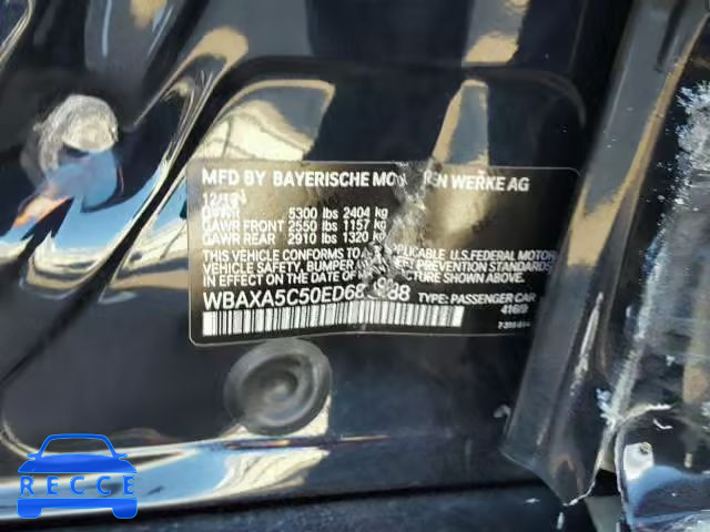 2014 BMW 535 D WBAXA5C50ED689888 зображення 9
