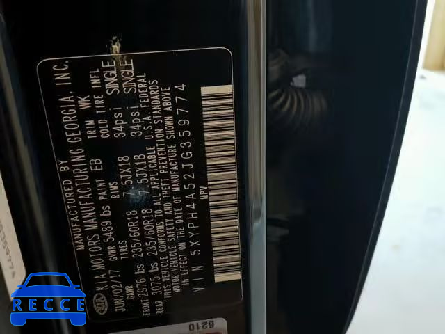 2018 KIA SORENTO EX 5XYPH4A52JG359774 image 9