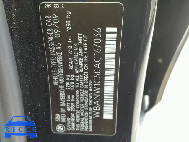 2010 BMW 535 I WBANW1C50AC167036 Bild 9