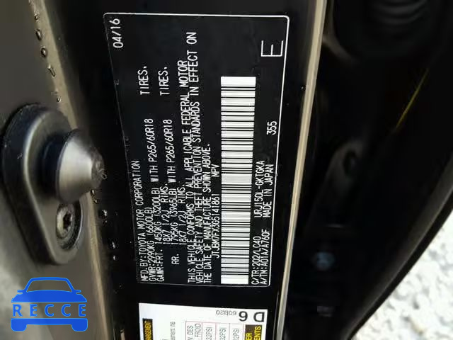 2016 LEXUS GX BASE JTJBM7FX3G5141861 image 9