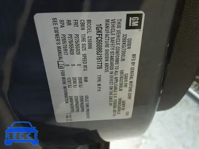 2008 GMC YUKON XL D 1GKFC66888J181778 image 9