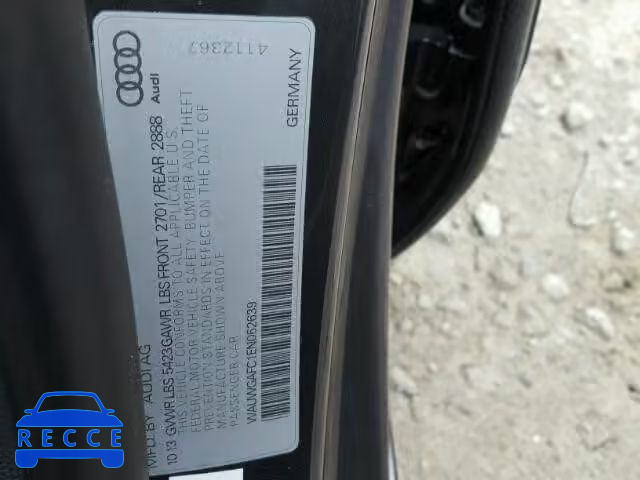 2014 AUDI A7 PREMIUM WAUWGAFC1EN062639 зображення 9