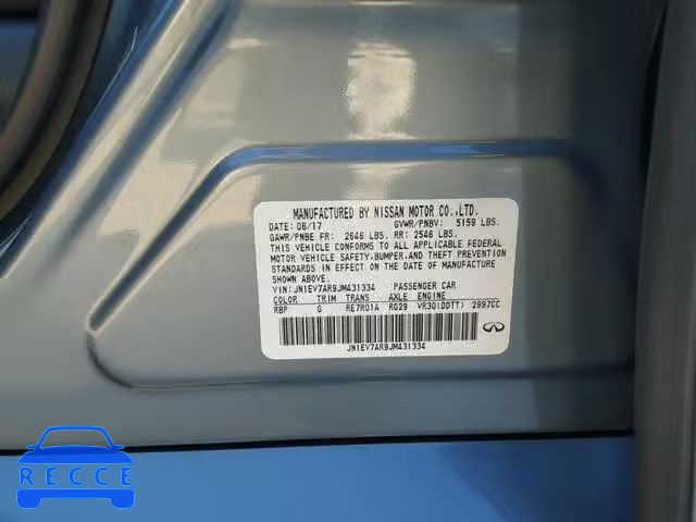 2018 INFINITI Q50 LUXE JN1EV7AR9JM431334 image 9
