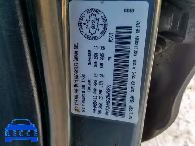 2000 CHRYSLER INTREPID E 2C3HH56J2YH233771 Bild 9