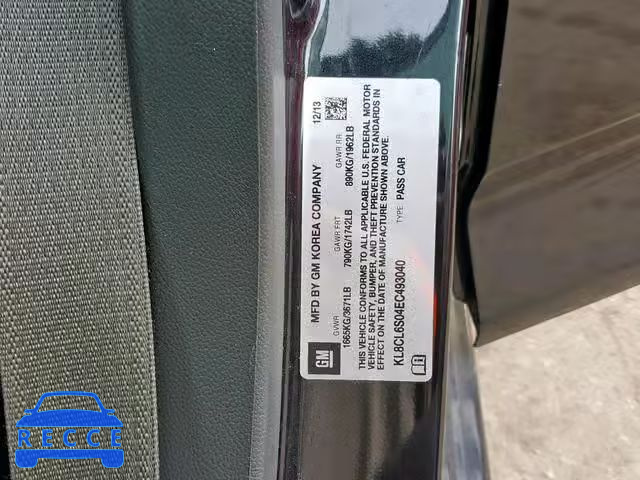 2014 CHEVROLET SPARK EV 2 KL8CL6S04EC493040 image 9