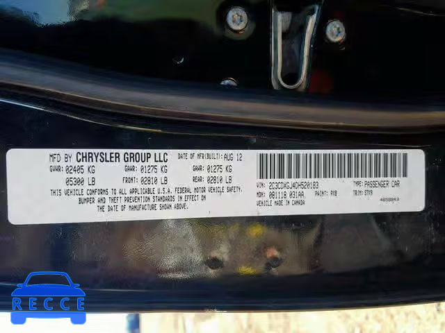2013 DODGE CHARGER SU 2C3CDXGJ4DH520183 image 9