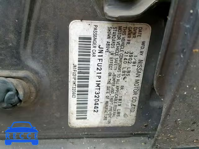 1991 NISSAN STANZA JN1FU21P1MT320442 image 9