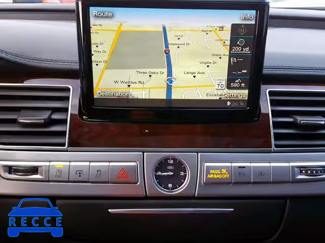 2013 AUDI A8 QUATTRO WAUAGAFD5DN029385 image 8