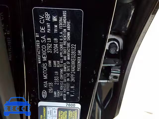 2019 KIA FORTE FE 3KPF24ADXKE028122 image 9