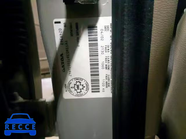 2002 VOLVO V70 T5 TUR YV1SW53D722234947 image 9