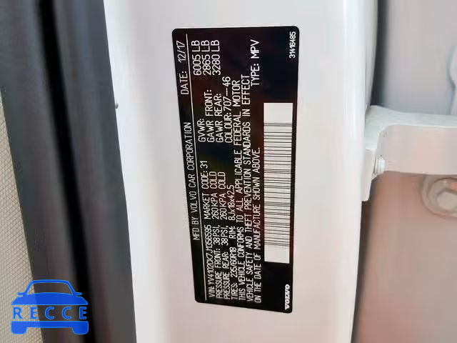 2018 VOLVO XC90 T5 YV4102CK7J1356595 image 9